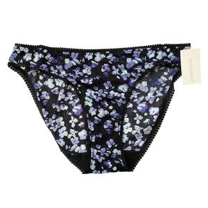 ON GOSSAMER 023150 Triple Mesh Hip Bikini Underwear Large Marble‎ Sea NWT